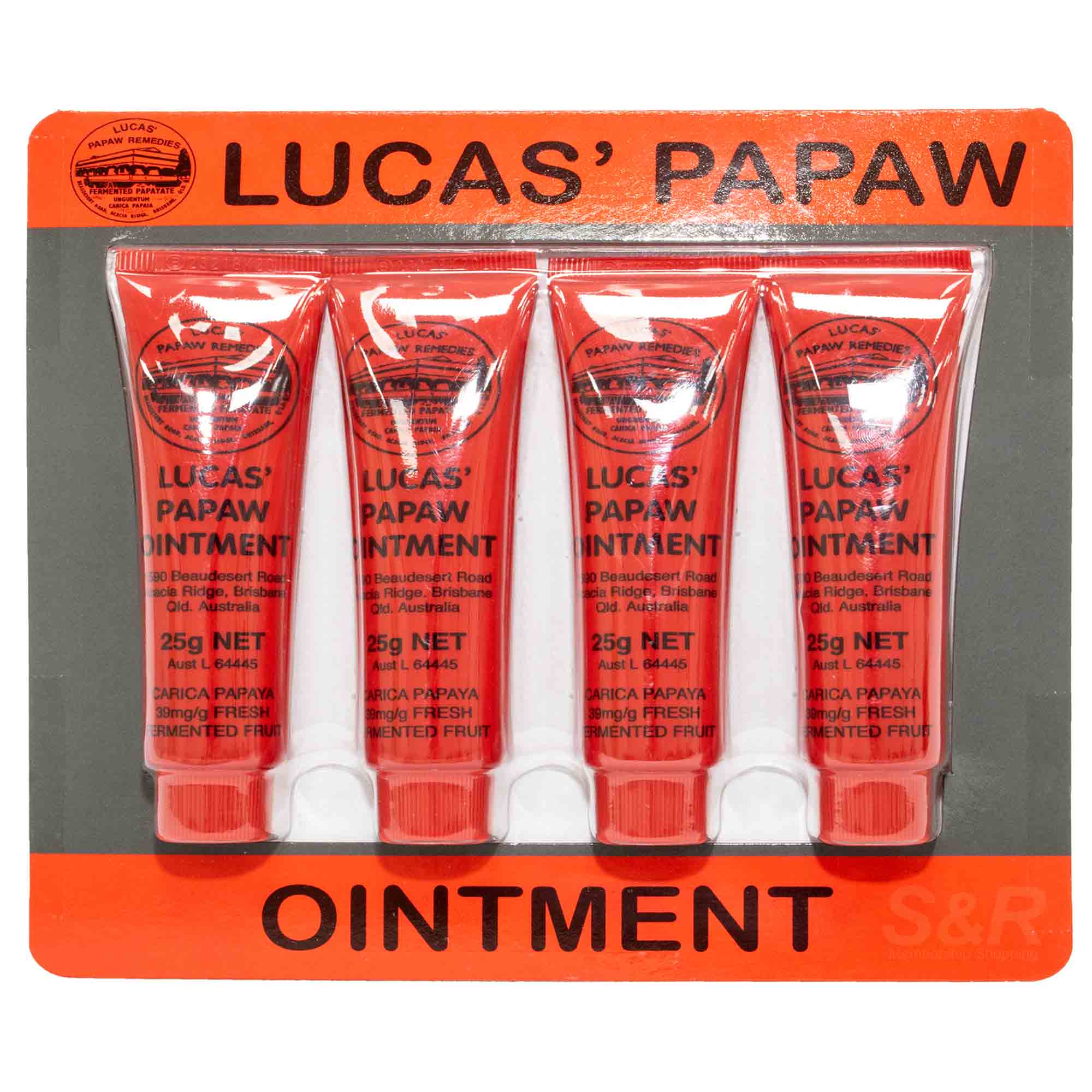 Lucas Papaw Carica Papaya Fresh Fermented Fruit Ointment 4pcs Lucas Papaw Carica Papaya Fresh Fermented Fruit Ointment 4pcs